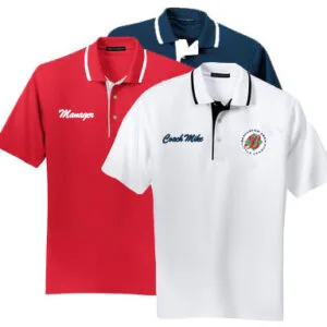 corporate staff polo shirt with logo branding