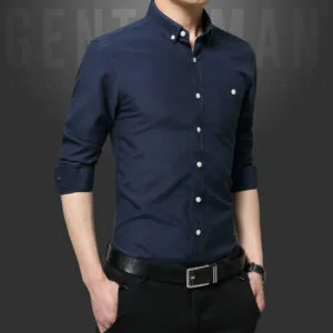 men formal shirt uniform professional office wear shirt