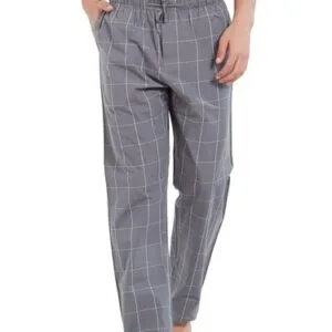 Grey checkered uniform pants