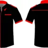 custom black corporate uniform shirt