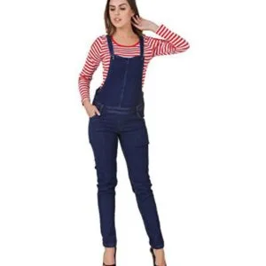women denim lycra dungaree