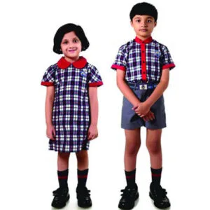 kids check uniform set boys girls