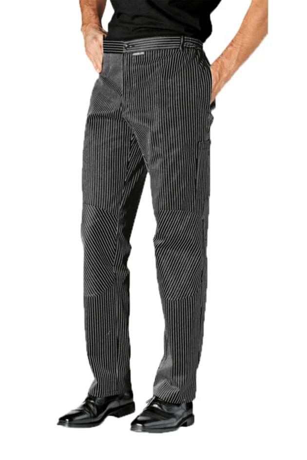 striped chef pants for kitchen staff