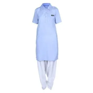 Women Light Blue Kurta Salwar Uniform – Institutional & Professional Workwear Manufacturer