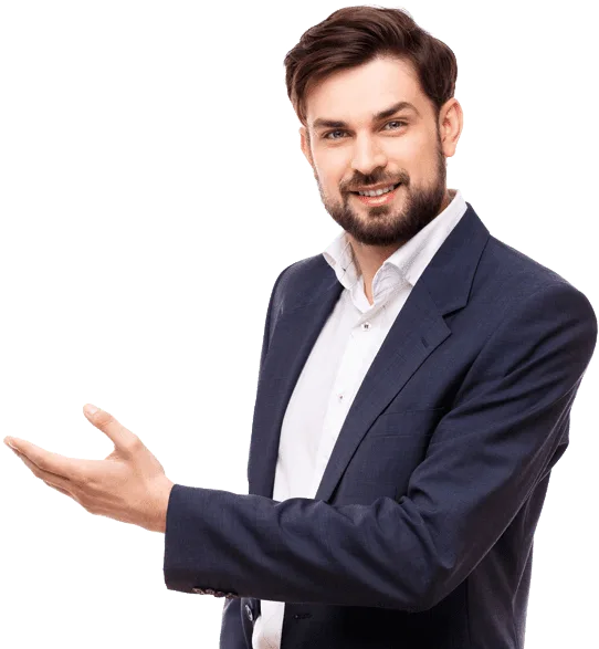 Happy customer giving 5 star testimonial review for uniform manufacturing services