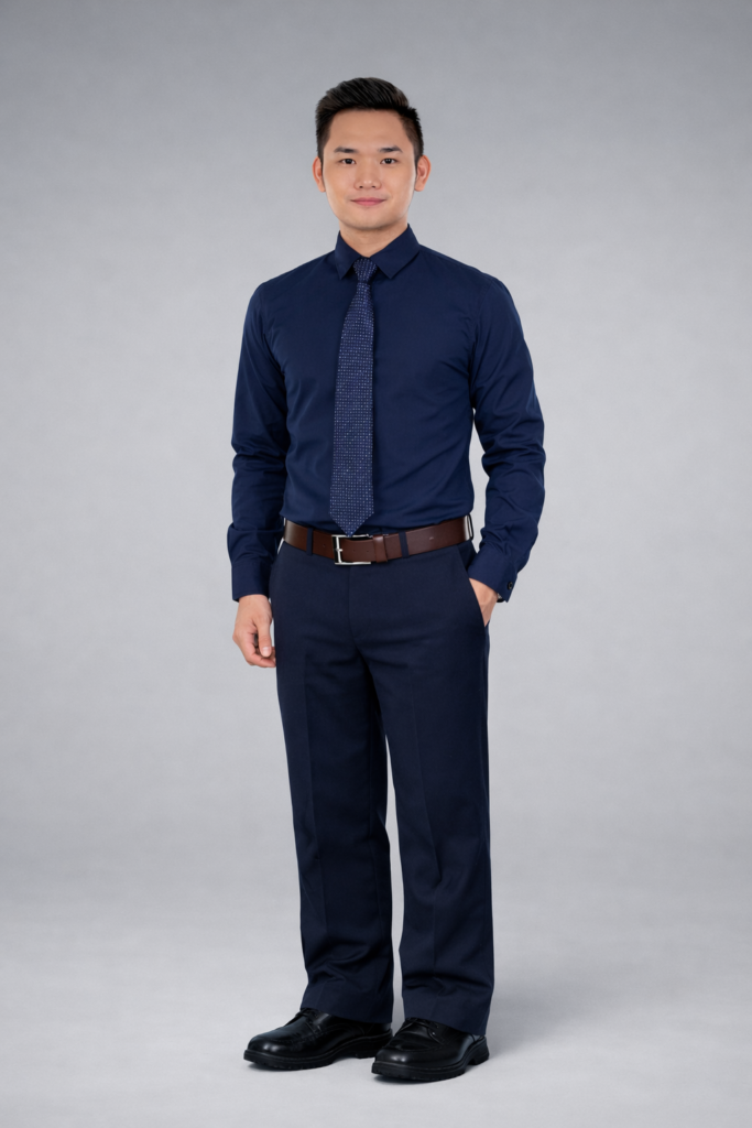 Hotel reception staff executive uniform with formal shirt and trousers – hospitality uniform supplier Essay Sports