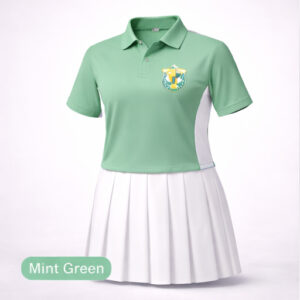 dps house dress mint green polo set - breathable mesh side panels