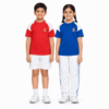 APS sports uniform house T-shirt with white shorts — boys & girls PT kit