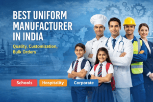 best uniform manufacturer in India with school uniforms, hospitality uniforms and corporate uniforms