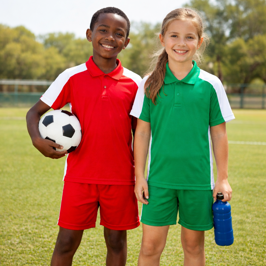 school-sports-uniform-set-bulk-orders School sports uniform set with T-shirt and shorts for bulk school orders
