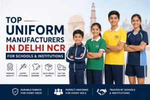 Indian school students wearing tracksuits, house t-shirts and sports uniforms for schools in Delhi NCR by uniform manufacturer Essay Sports